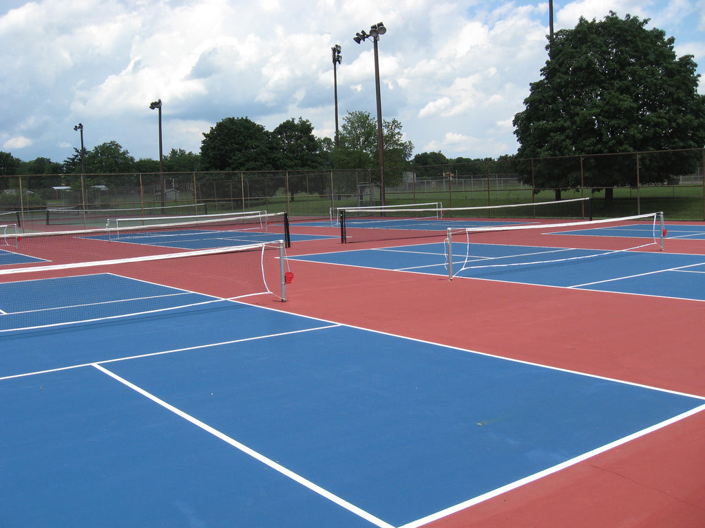 Outdoor pickleball courts