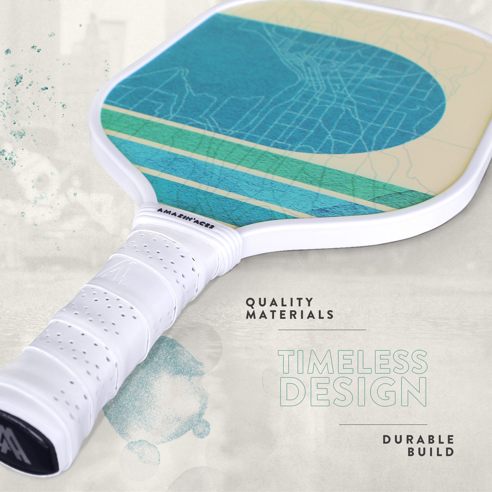 Amazin' Aces City Series Seattle, Washington-Inspired 2-Paddle Pickleball Set