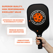 Amazin Aces Classic Graphite Pickleball Paddle Pack of 4 - High Performance Paddle 