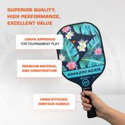 Amazin Aces Signature Pickleball Paddle Pack of 4 - Premium Comfort Grip