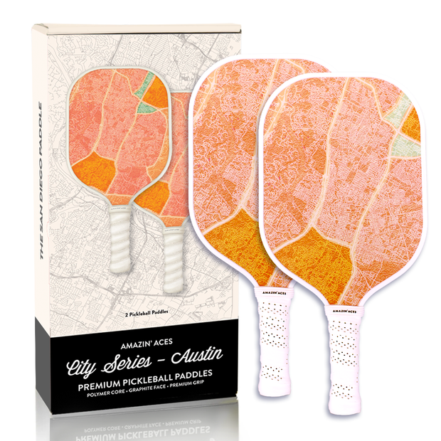 Amazin' Aces City Series Austin, Texas-Inspired 2-Paddle Pickleball Set