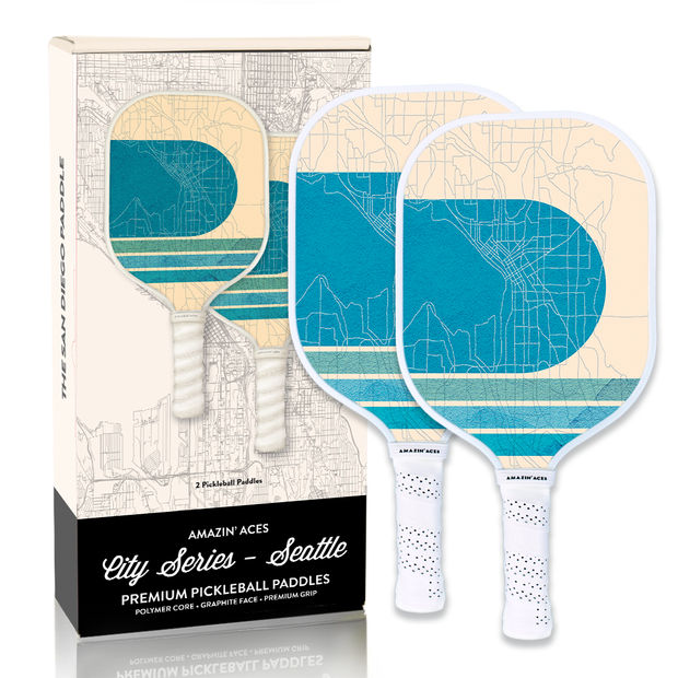 Amazin' Aces City Series Seattle, Washington-Inspired 2-Paddle Pickleball Set